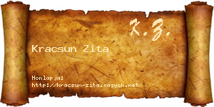 Kracsun Zita névjegykártya